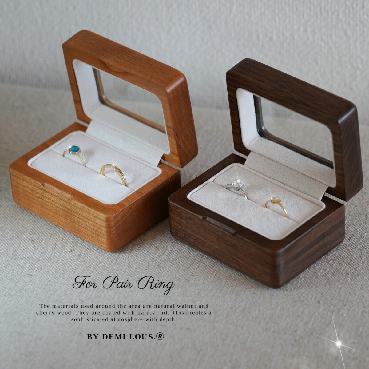 楽天市場】リングケース ペア 2個用 指輪ケース ペアリング 収納 高級