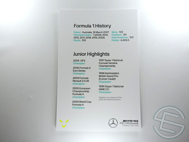 楽天市場】ルイス・ハミルトン 2023年 メルセデス AMG F1 非売品 直筆