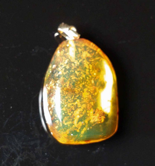 楽天市場】化石 虫入り琥珀 ネックレス ペンダントトップ 蜘蛛 気泡