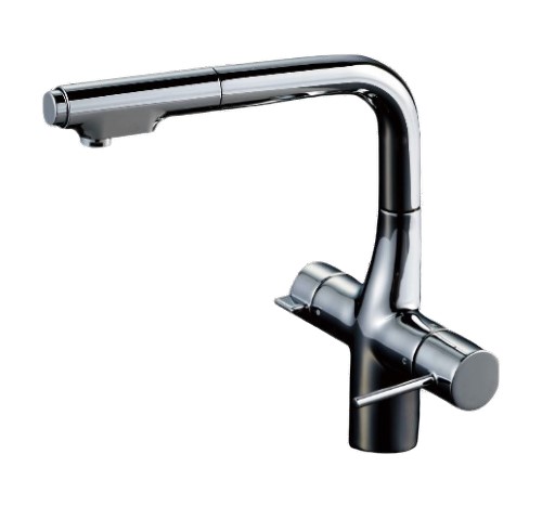 楽天市場】浄水器 一般地用 クリナップ ZZKM6381EC スタイリッシュ水栓