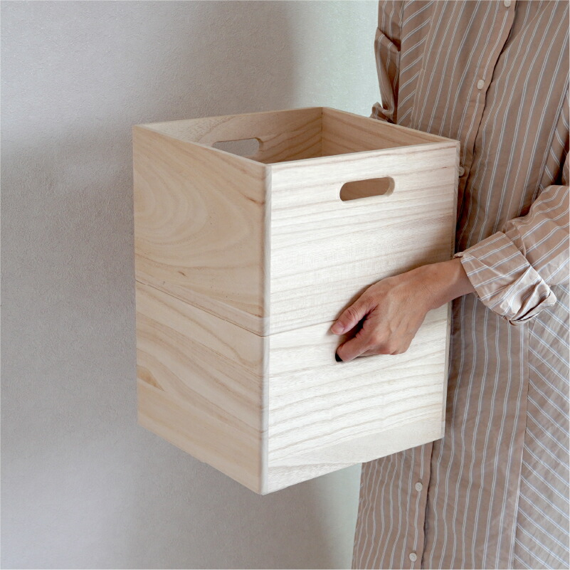 楽天市場】収納ボックス 木製 おしゃれ 桐箱 おもちゃ 積み木 収納