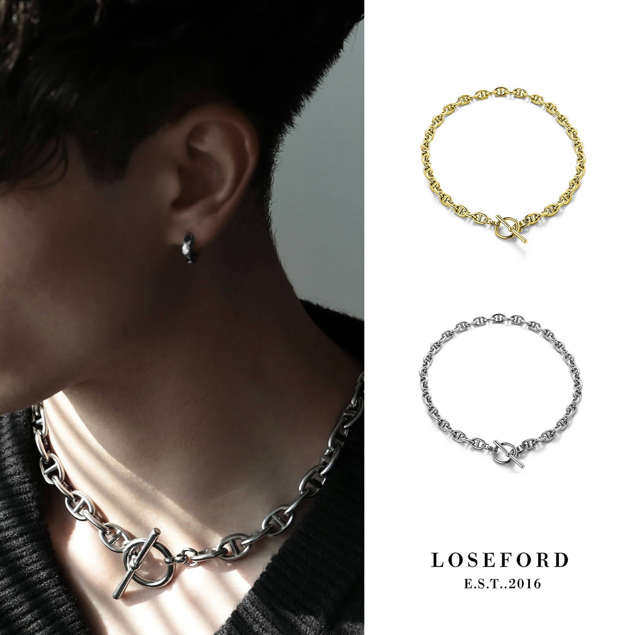 楽天市場】アンカーネックレス チェーン メンズ レディース ステンレス