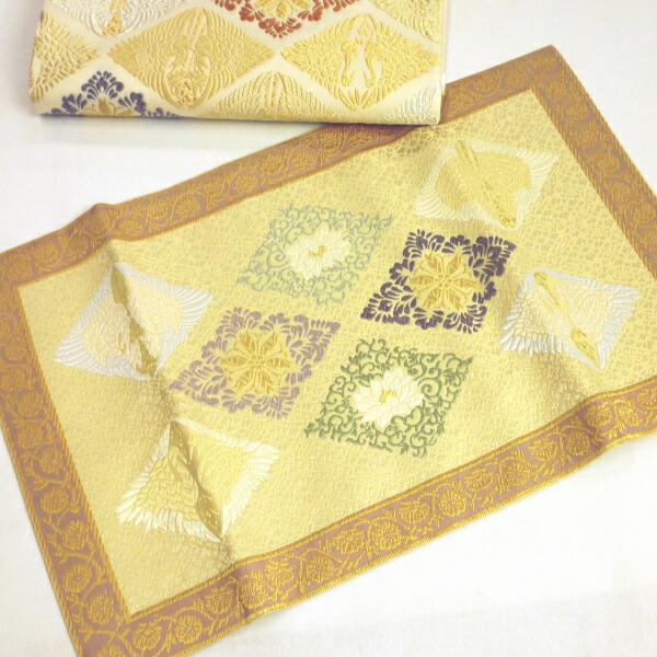 楽天市場】正絹袋帯 山口弘躬〔菱取御印文〕奏美匠 皇室御用 伊勢神宮