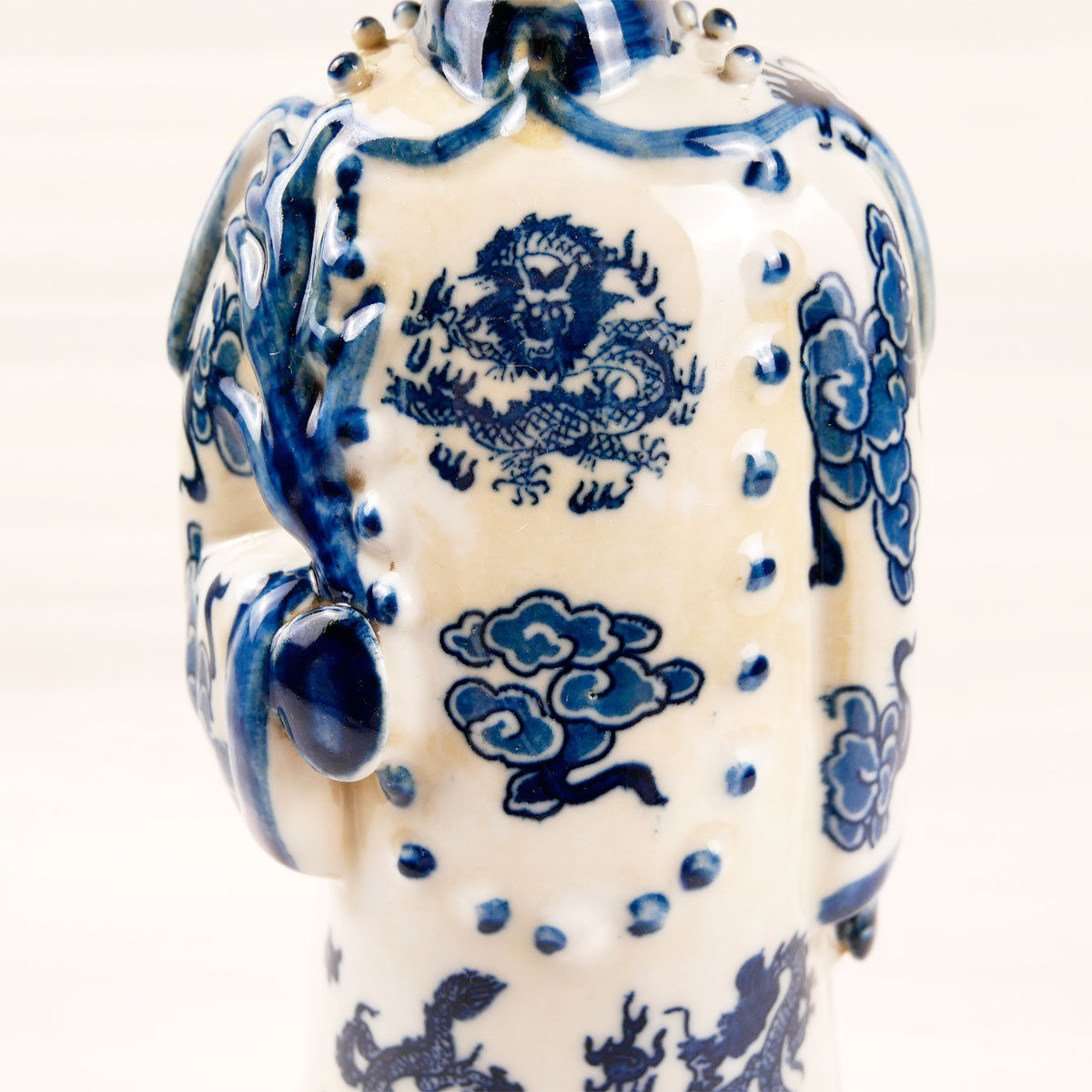 楽天市場】シノワズリ 清朝時代 高官 人形 3体セット Blue & White 龍