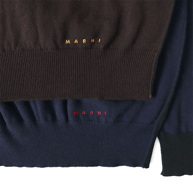 楽天市場】MARNI マルニ クレイジーパターン ミニロゴ刺繍 ニット