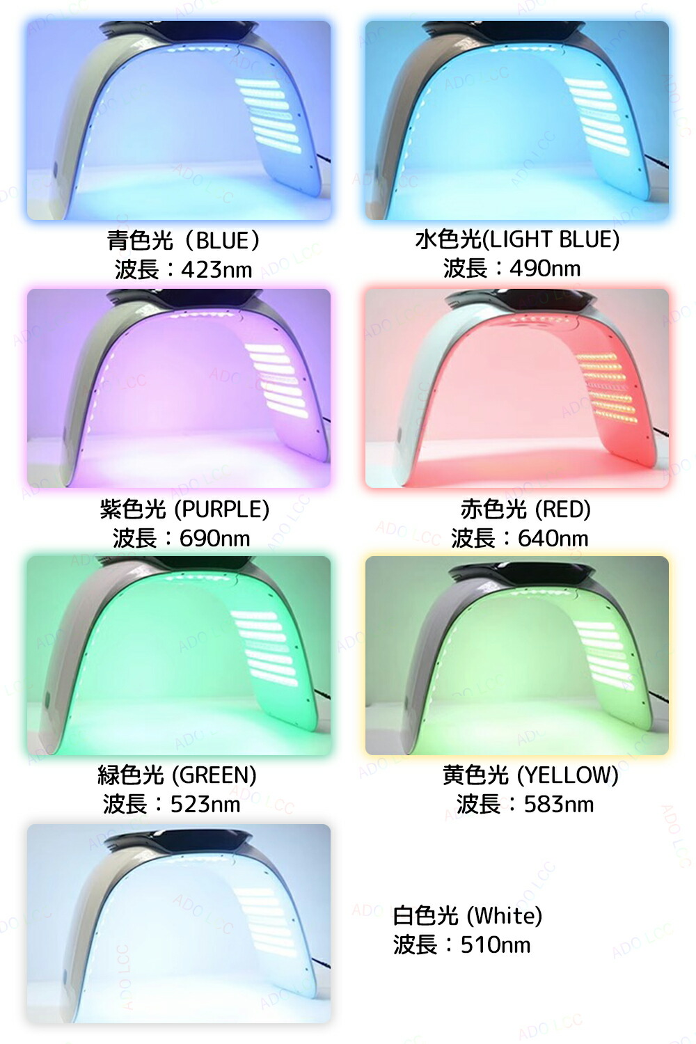 楽天市場】p10倍18日☆光エステ LED美顔器 7色LED光 美顔マスク