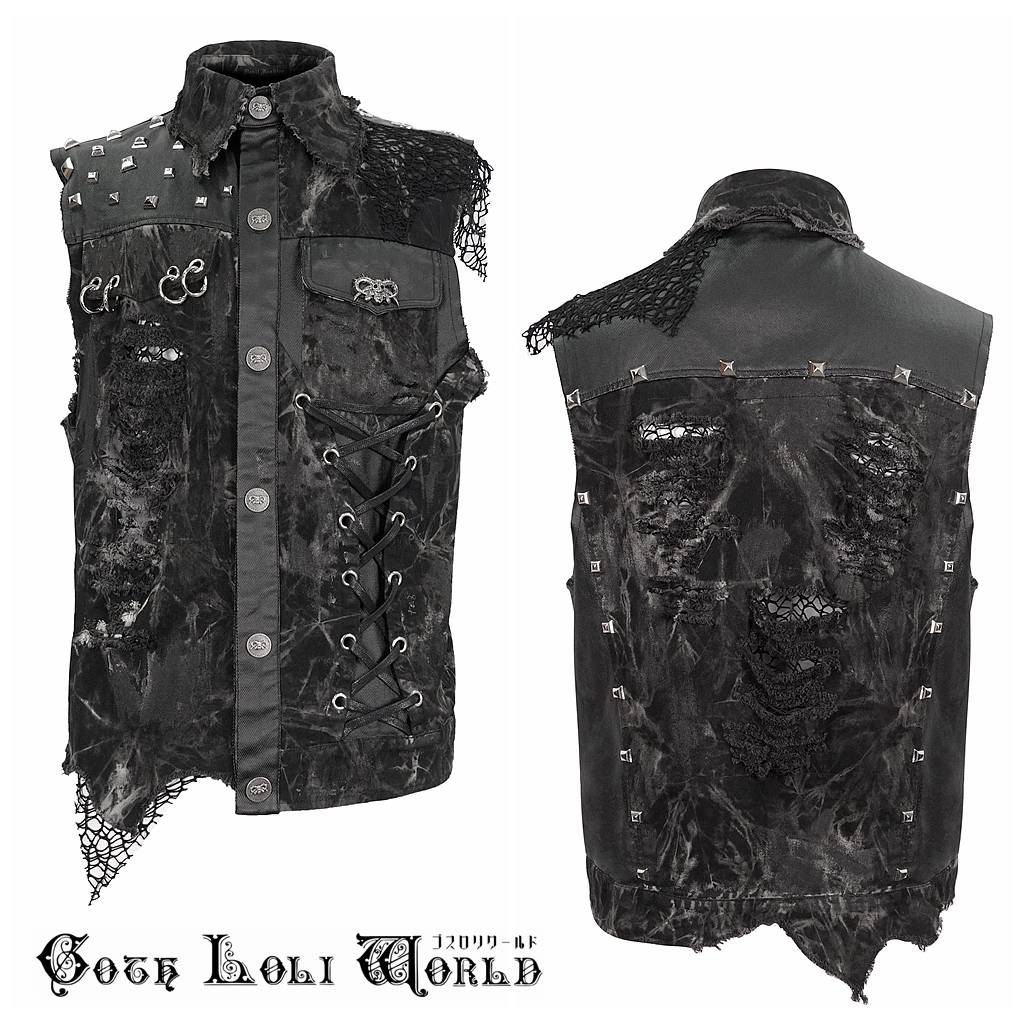 楽天市場】当日発送 即納 WT072 パンク ロック ファッション ダメージ