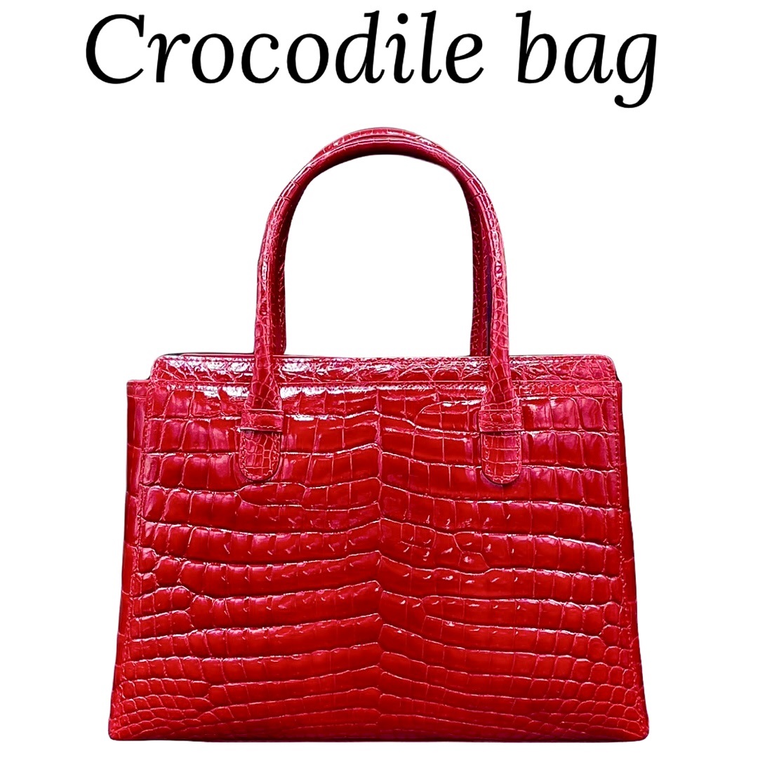 楽天市場】【クロコダイルバッグ】【SALE】 クロコダイル ハンドバッグ