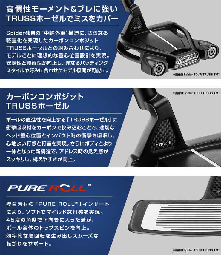 楽天市場】テーラーメイド スパイダー ツアーZ トラス TM1 パター