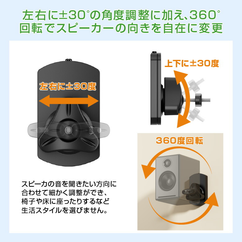 楽天市場】グリーンハウス スピーカー 壁掛け 金具 左右2個セット 10kg