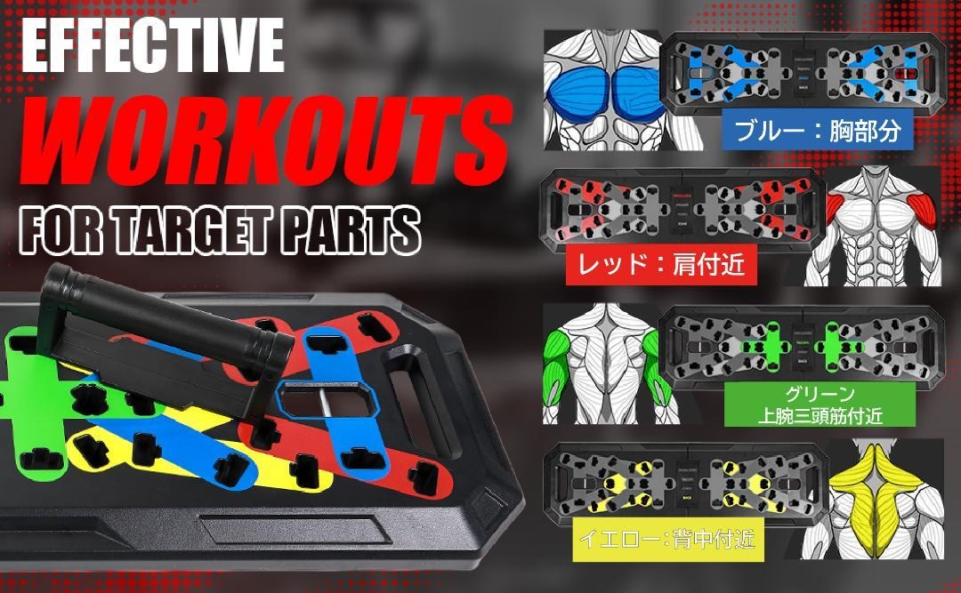 楽天市場】【☆3/1 P11倍&1,000円OFFcp!】マルチプッシュアップボード