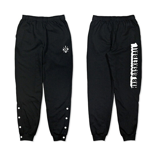 楽天市場】HXB SWEAT PANTS【QUICKLY】BLACK×WHITE バスケットボール