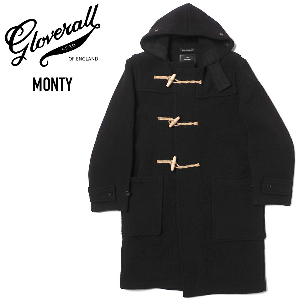 楽天市場】GLOVERALL (グローバーオール) MONTY ダッフルコート BLACK