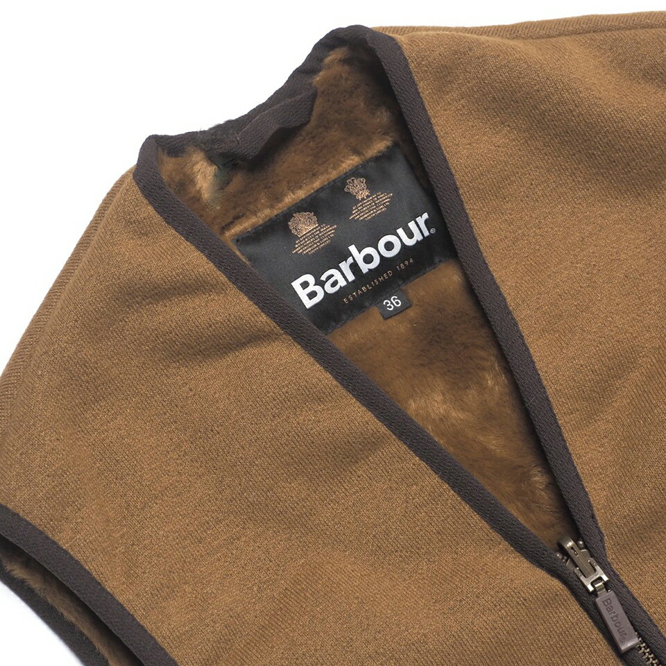 楽天市場】BARBOUR (バブアー) MLI0004 WARM PILE WAISTCOAT ZIP-IN
