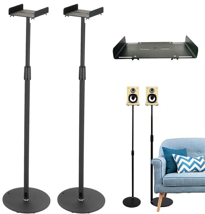 楽天市場】スピーカースタンド 2台1セット フロアスタンドスピーカー