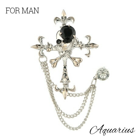 楽天市場】CZダイアモンド ＆ ブラックストーン スカル クロス