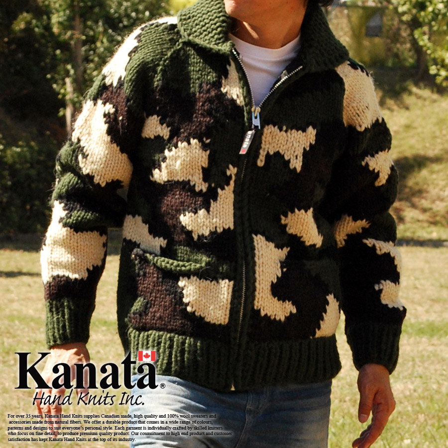 楽天市場】Kanata カナタ カウチンセーター メンズ レディース 迷彩