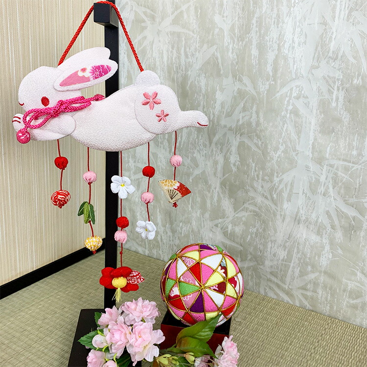 楽天市場】つるし飾り 置物 おしゃれ [跳ねうさぎ うさぎ 壁飾り