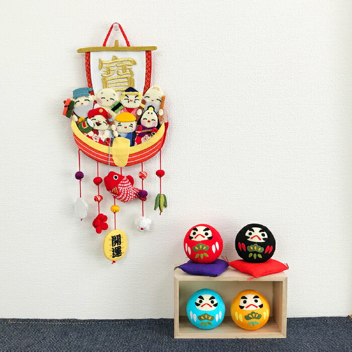 楽天市場】つるし飾り 季節 飾り 七福神 置物 おしゃれ 宝船 吊るし