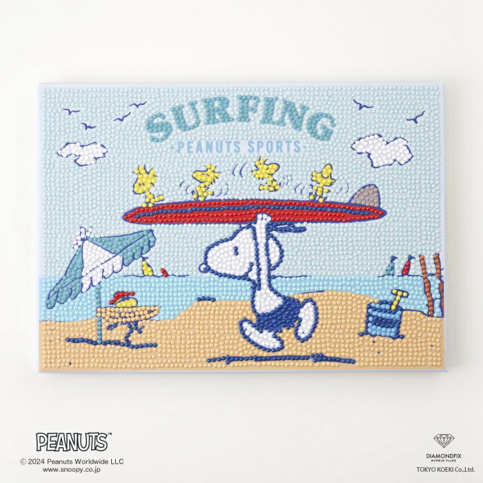 楽天市場】ビーズキット ダイヤモンドフィックス スヌーピー SURFING
