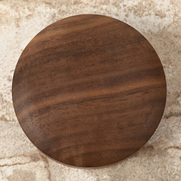 楽天市場】朱肉 ウォールナット 高級木工製 40号 オイル仕上げ