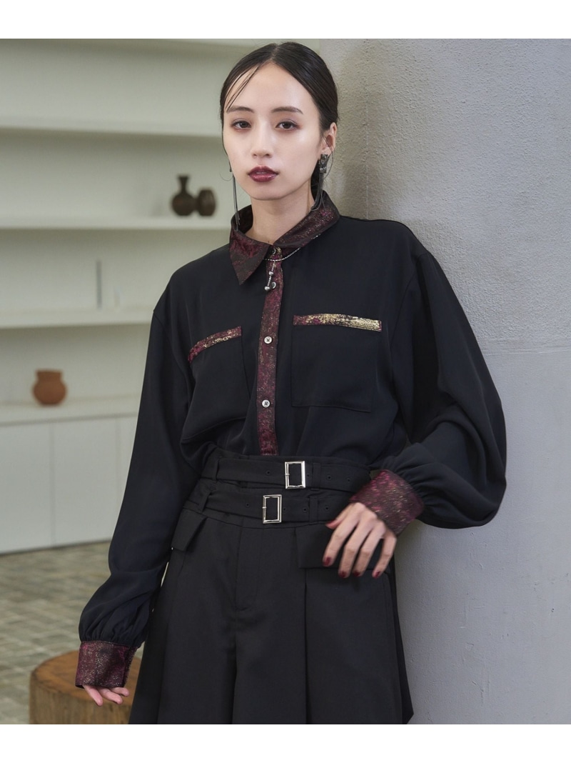 楽天市場】ラメアートジャガードキリカエシャツ HARE ハレ トップス