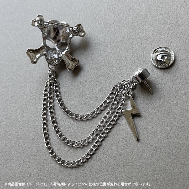 楽天市場】【本日ワンダフルデーP2倍】［ブローチ］ドクロ イナズマ