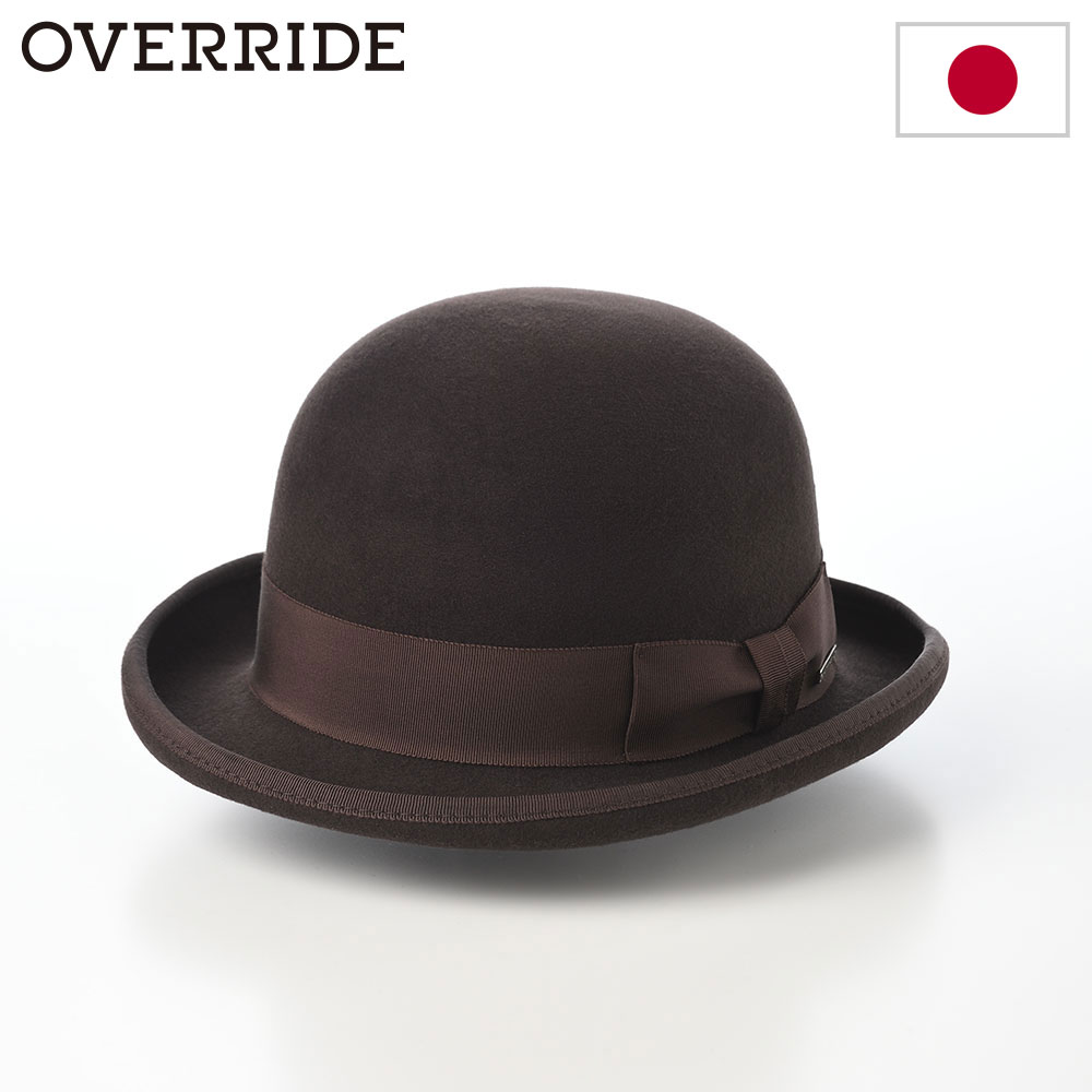 楽天市場】OVERRIDE ボーラーハット フェルトハット 帽子 メンズ
