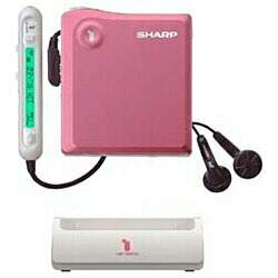 楽天市場】【中古】 SHARP 1ビット ポータブルMDプレーヤー MD-DS33-P