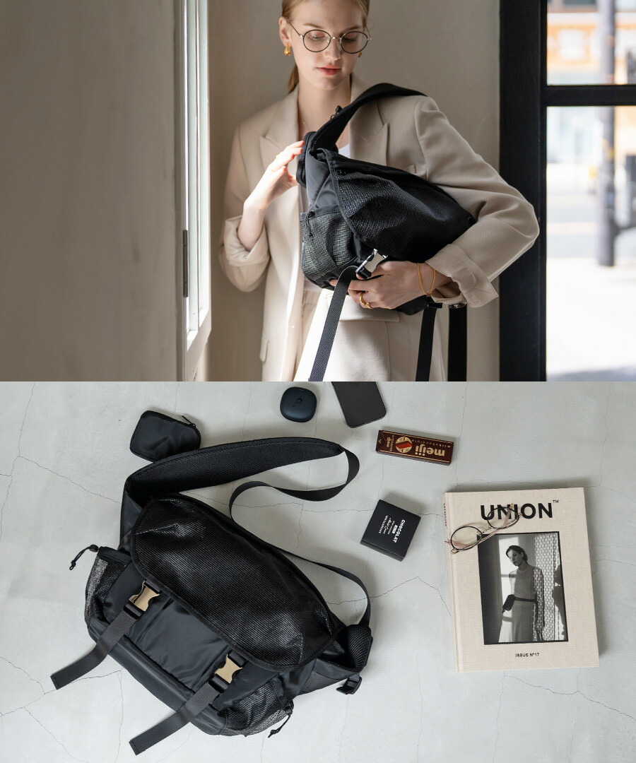 楽天市場】ボディバッグ レディース【Lekha レカ ミニポーチ付き