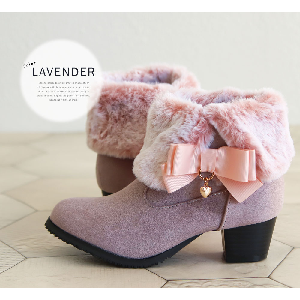 楽天市場】キッズ ブーツ 女の子 ヒール 黒 ジュニア ブーティ