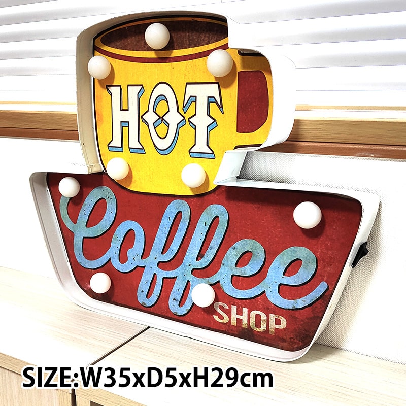 楽天市場】電飾看板 おしゃれ サインライト コーヒー 照明 ダイナー