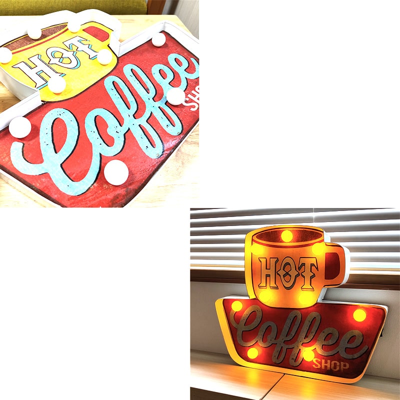 楽天市場】電飾看板 おしゃれ サインライト コーヒー 照明 ダイナー