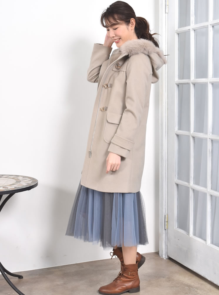 楽天市場】ダッフル コート カシミヤ コート [Merfirge]ウールコート