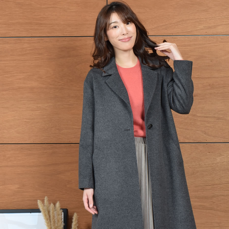 楽天市場】チェスターコート レディース カシミヤ コート カシミヤ