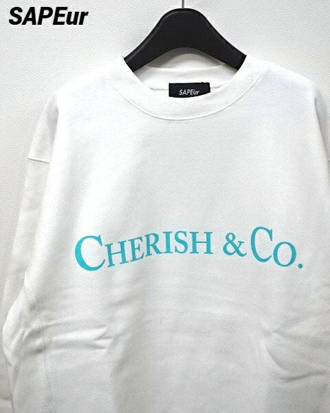 楽天市場】【SAPEur Cherish&co CREWNECK SWEAT WHITE サプール