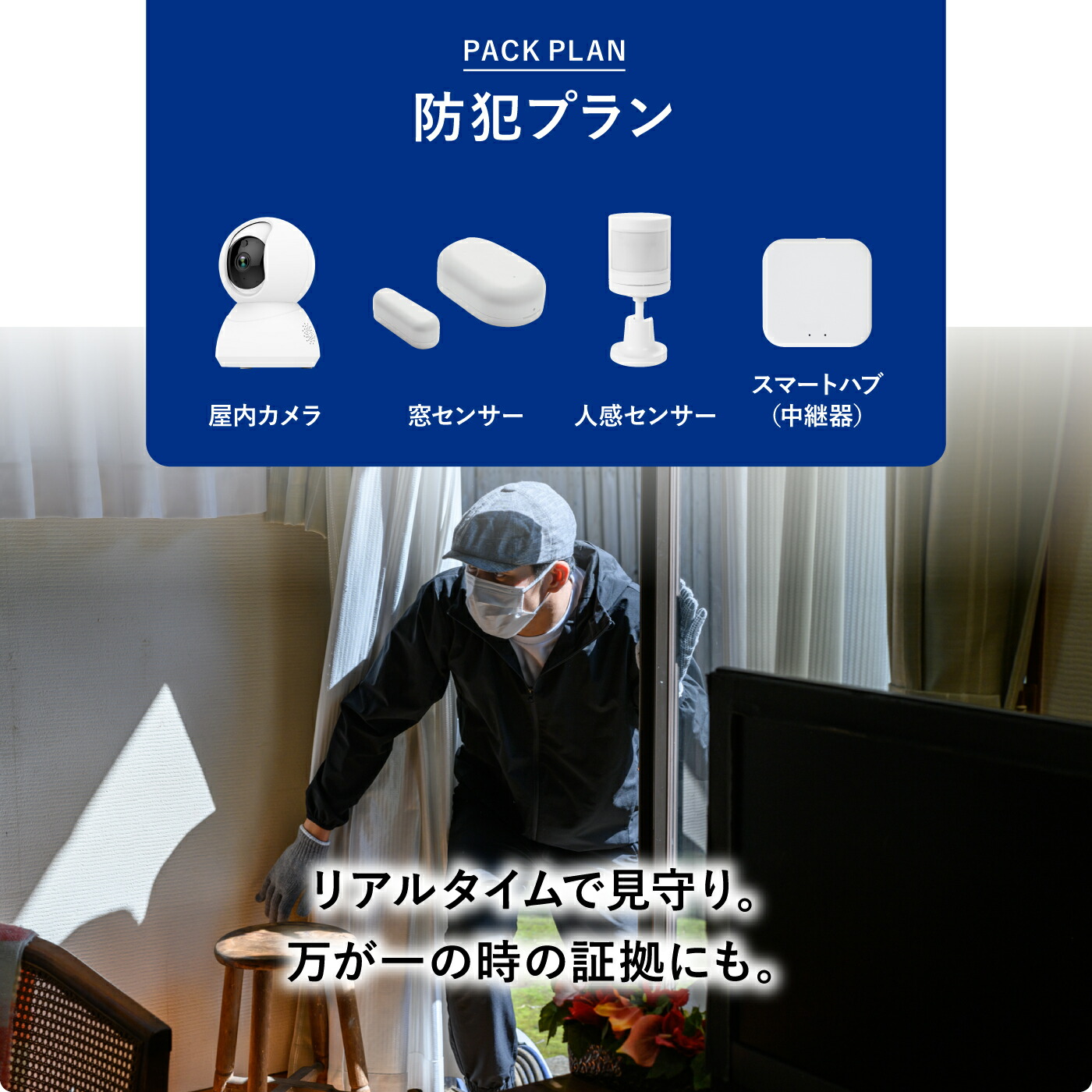 楽天市場】【HESTA 防犯見守りプラン 屋内カメラ 人感センサー 窓