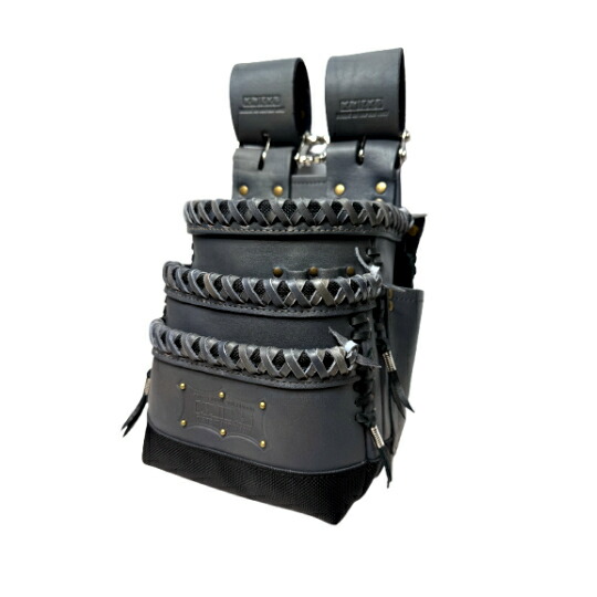 楽天市場】KNICKS ニックス KNB-301DDX グレー染めグレー革紐W巻き 黒