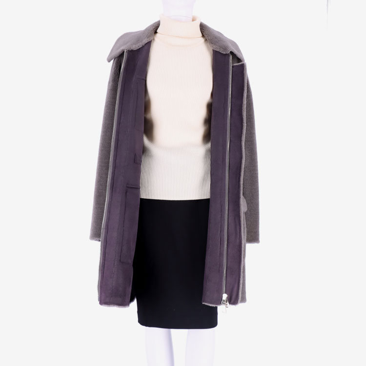 楽天市場】ウール100% ハーフコート ダブルファスナー ジャケット