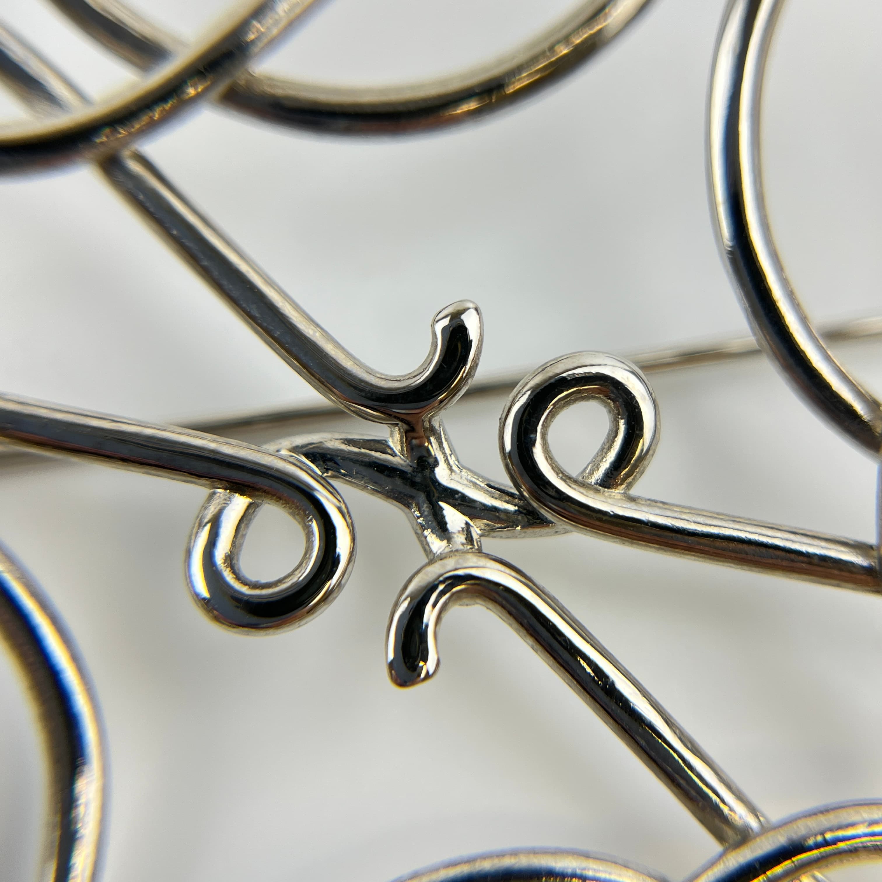 楽天市場】【中古】LOEWE ロエベ アナグラム ブローチ シルバー