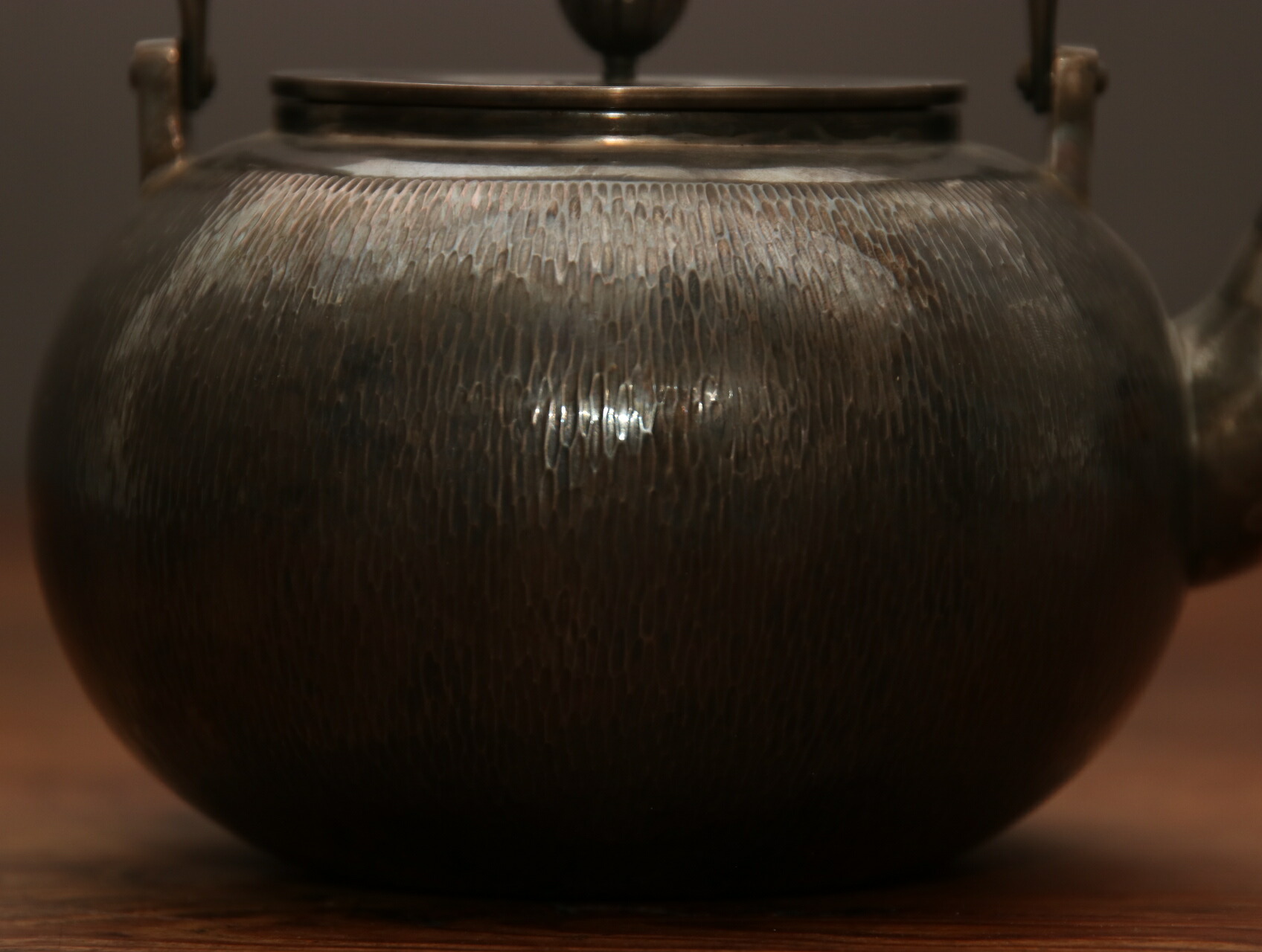 楽天市場】純銀細工 手作り 尚美堂造 湯沸 菊摘 銀瓶 薬缶 純銀保証 重