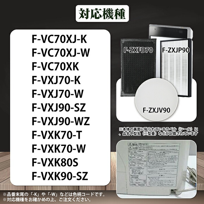 楽天市場】パナソニック 加湿空気清浄機対応 脱臭フィルター F-ZXFD70
