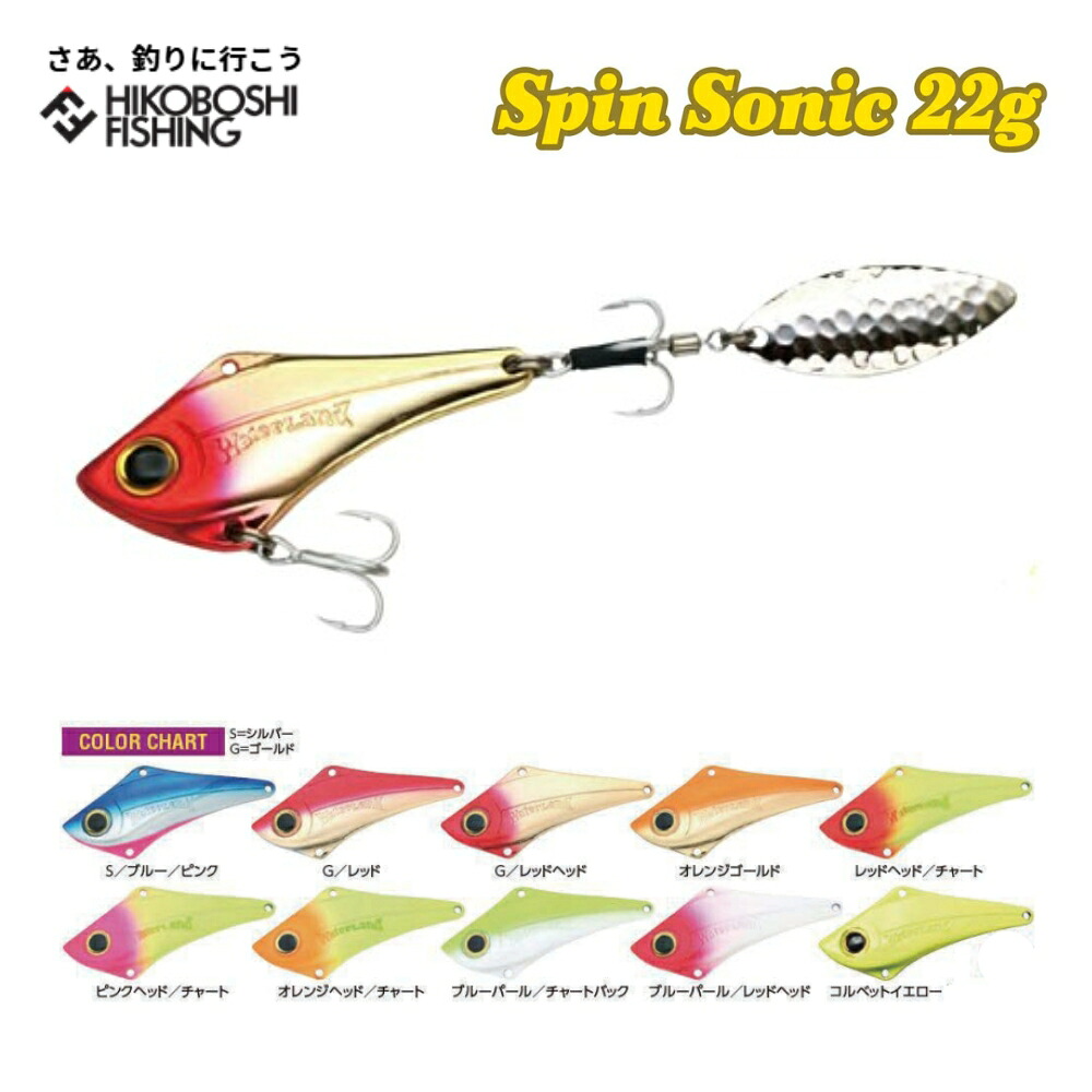 楽天市場】ウォーターランド スピンソニック 22g スピンテールジグ
