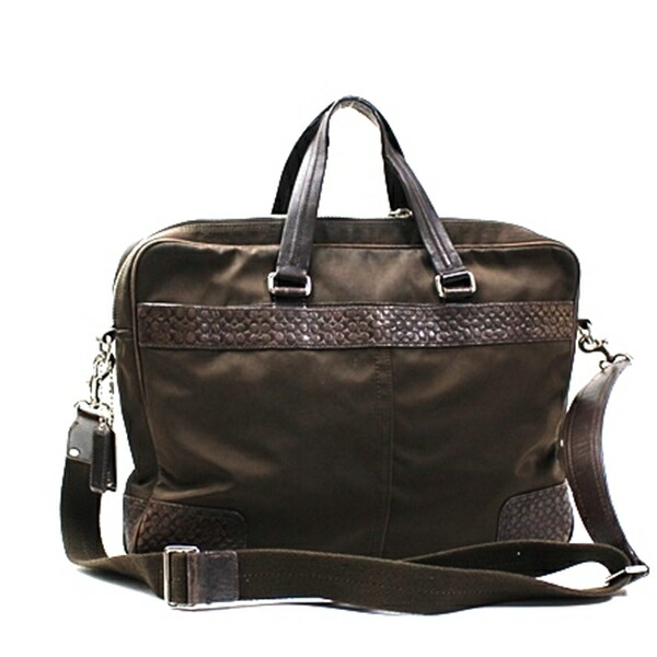 楽天市場】コーチ シグネチャー（カラーブラウン）（ビジネスバッグ