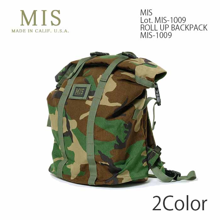 楽天市場】MIS エムアイエスLot.MIS-1009ROLL UP BACKPACKMIS-1009