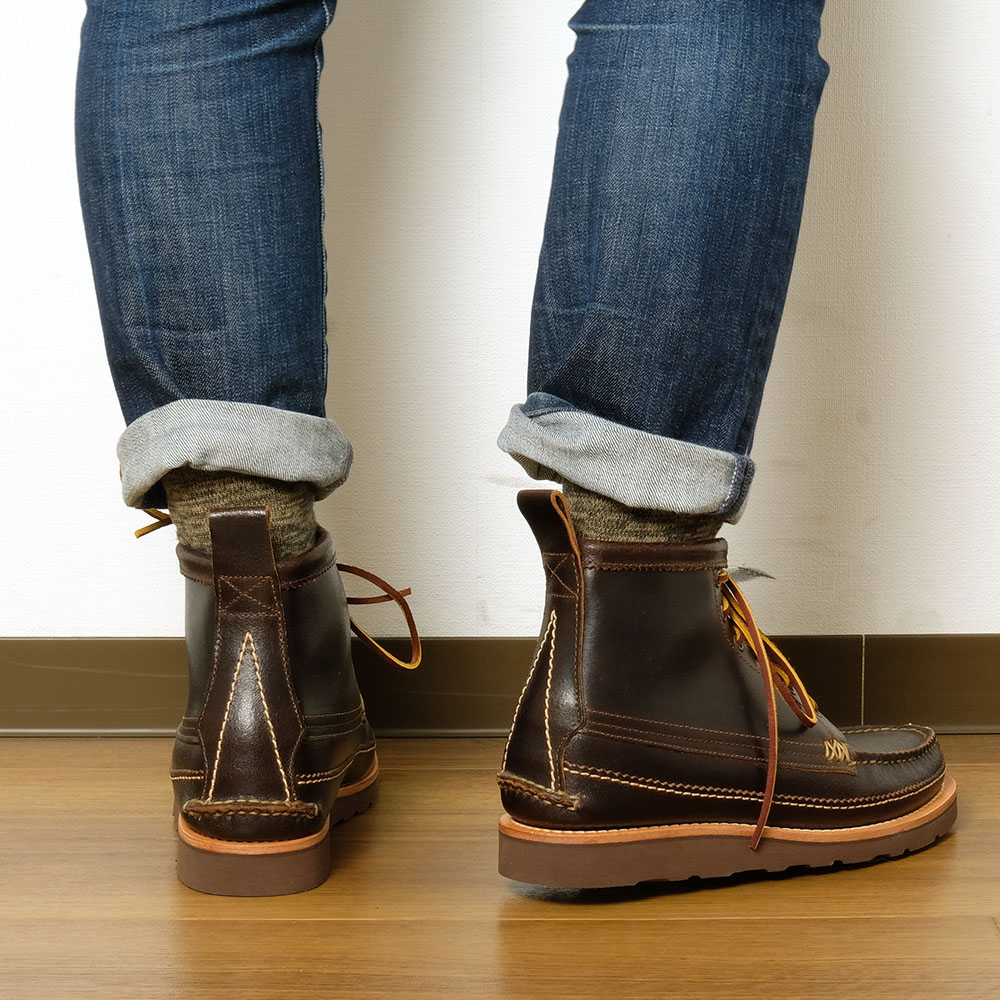 楽天市場】YUKETEN （ユケテン） Maine Guide 6 Eye Boots Wax Brown