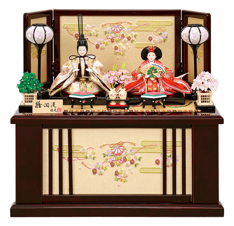 楽天市場】雛人形 ひな人形 雛 コンパクト 収納飾り 親王飾り 雅泉作