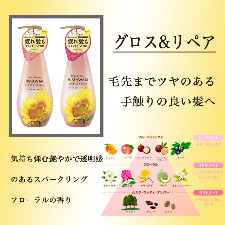 楽天市場】ディアボーテ ヒマワリ オイルインシャンプー リッチ