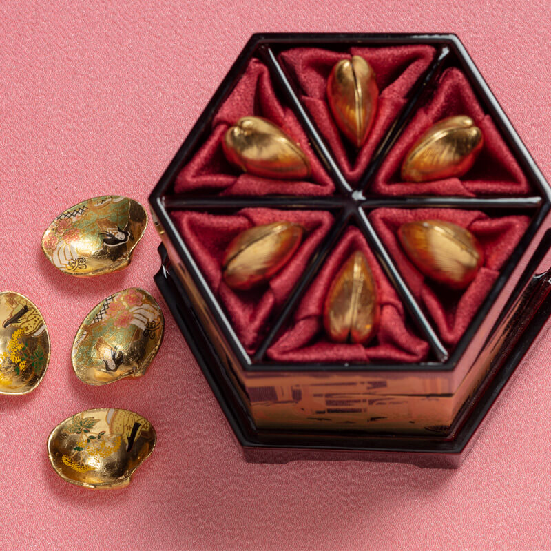 楽天市場】雛人形 貝合わせ - 源氏香貝桶セット コンパクト おしゃれ