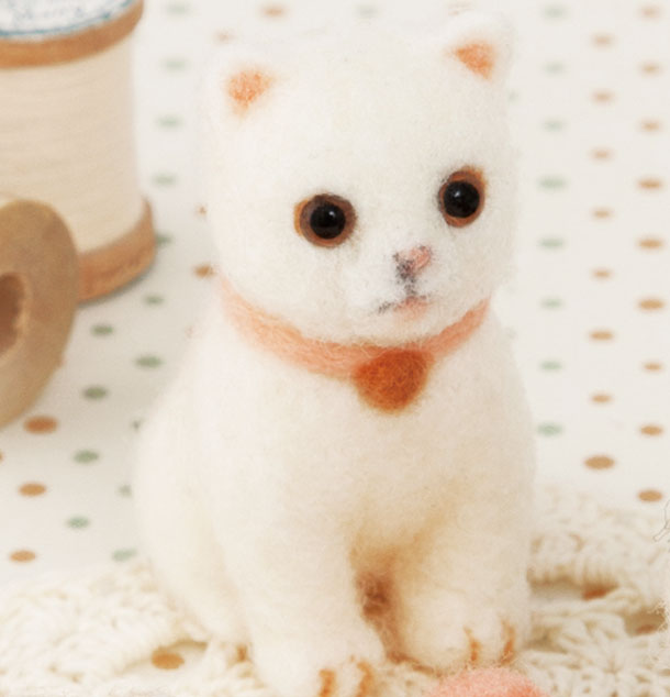 楽天市場】白ねこ・三毛猫・茶トラ猫の赤ちゃん 手作りキット フェルト